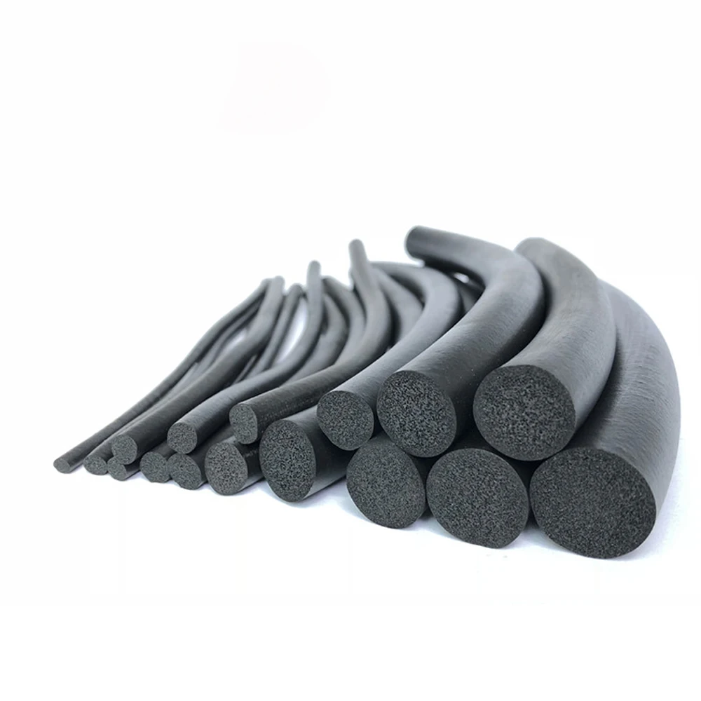 

Round Sponge Cord Black Foam EPDM Rubber Gasket Trim Seal Diameter 5/6/7/8/9/10/12/14/16/18/20mm