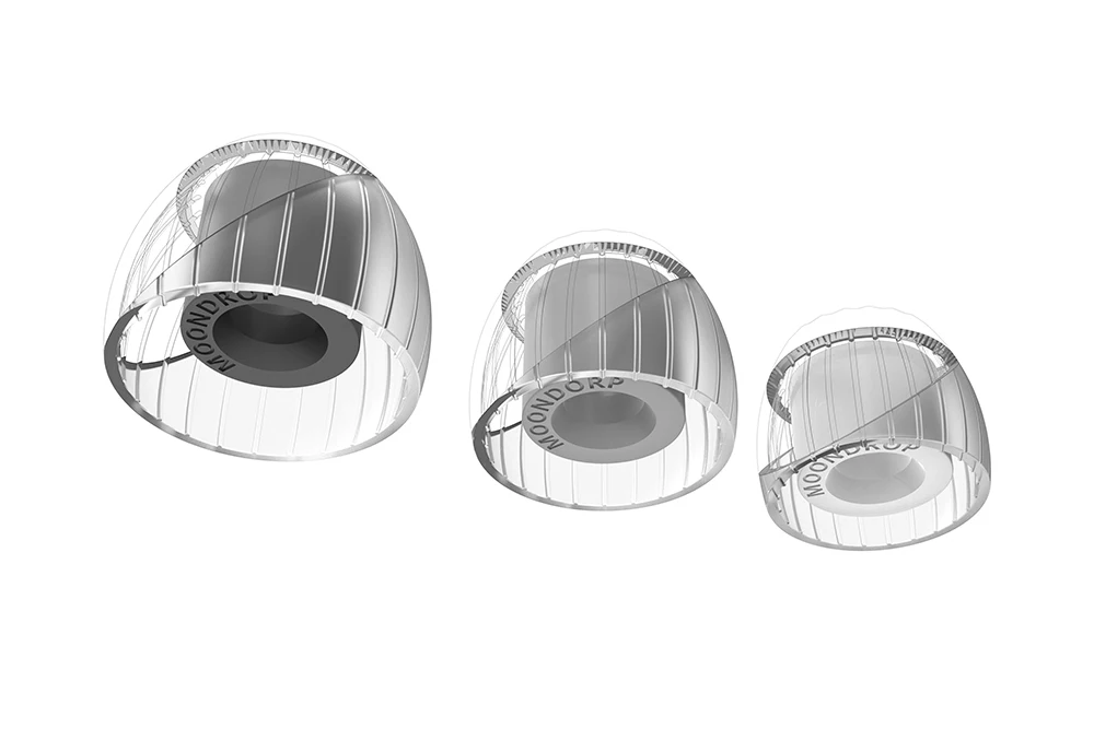 Moondrop ฤดูใบไม้ผลิเคล็ดลับซิลิโคน Eartips หูหมวกเคล็ดลับสำหรับ True Wireless หูฟังบลูทูธสำหรับหูฟังหูฟังซิลิโคนกรณี