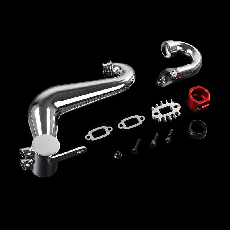 SS Silencer Exhaust Pipe Gen.2 with Metal Clamp for 1/5 Hpi ROFUN BAHA ROVAN BAJA 5B KINGMOTOR RC CAR RACING TOYS PARTS