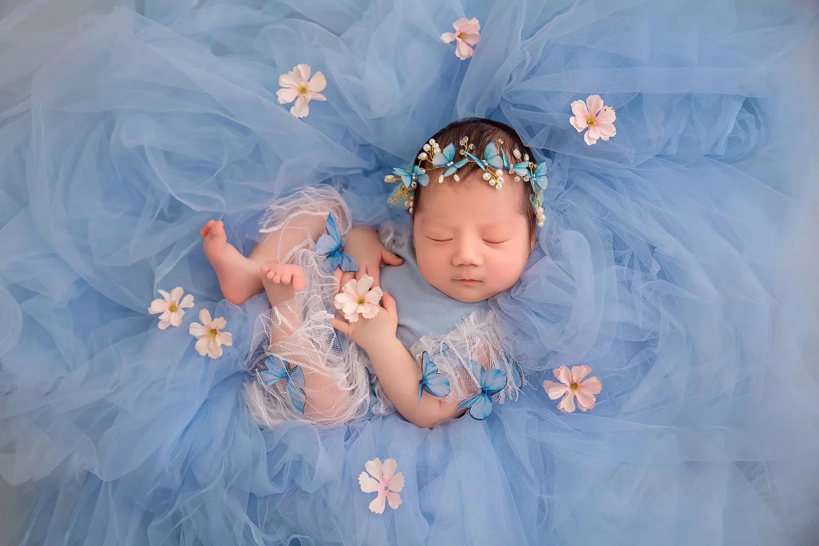 Pasgeboren Fotografie Props Mesh Achtergrond Tulle Poseren Stof Baby Deken Foto Gelaagdheid Deken Pasgeboren Fotografia Achtergrond