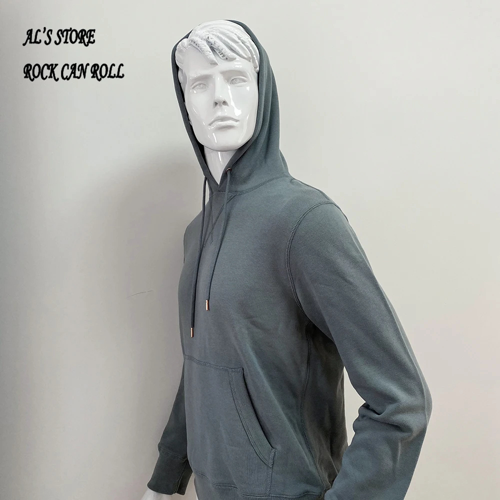 AL6169 RockCanRoll Super Quality Heavy Thick Long Sleeve Pullover Mans Cozy Flexible 400g 14.1oz Cotton Hoodie