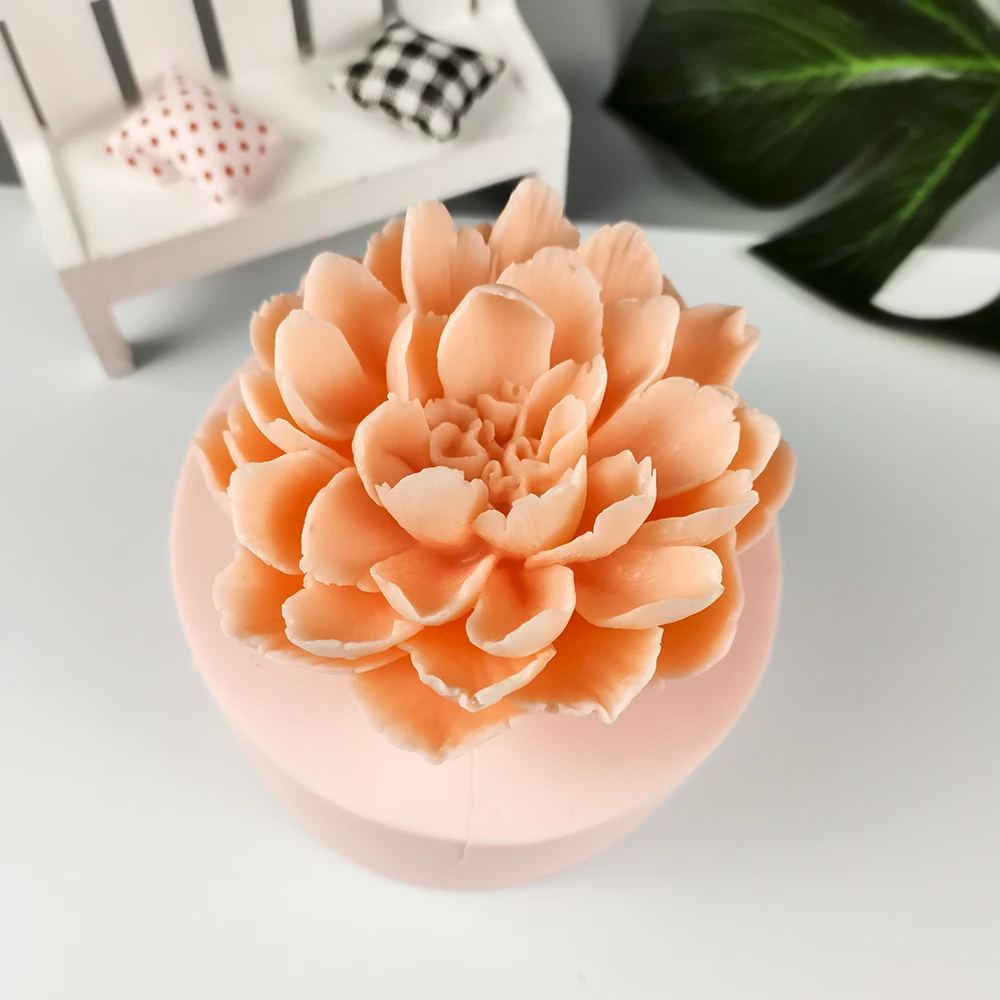 HC0286 PRZY Flower Soap Mold Decoration Plant Molds Flowers Molds Silicone Lotus Candle Moulds Bouquet Making Clay Mould