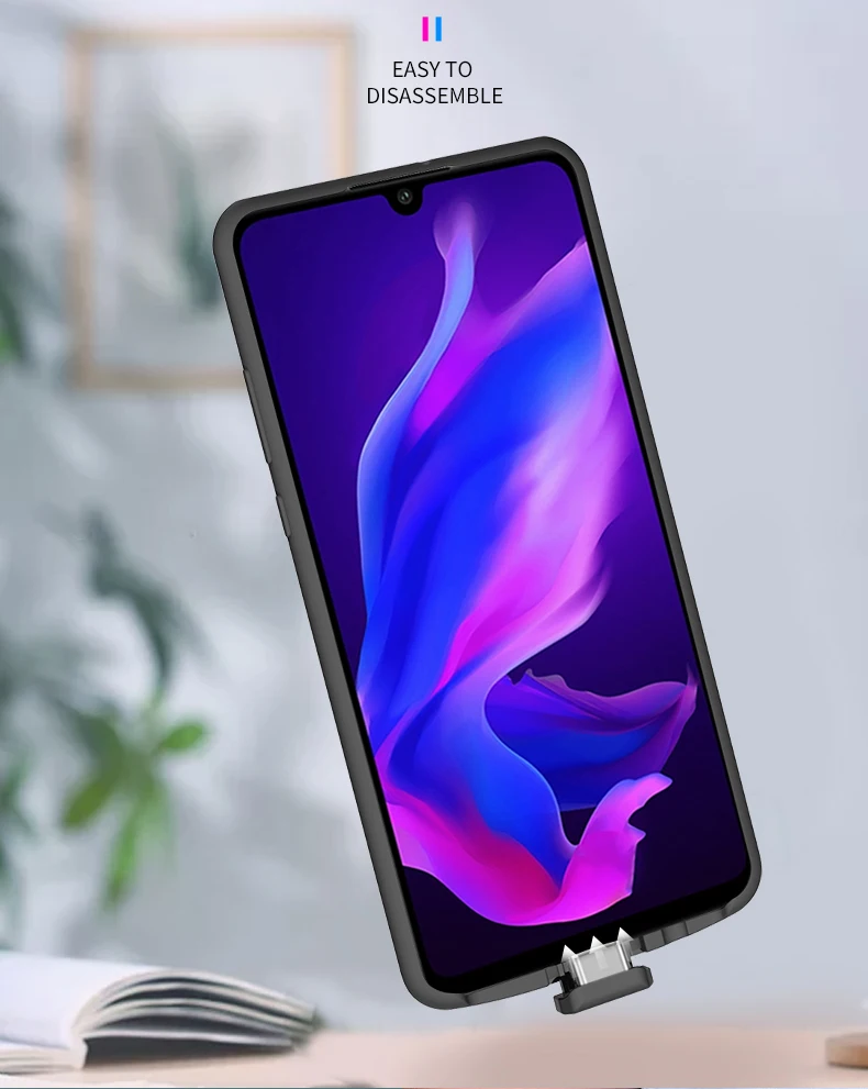 For Huawei P30 Lite Battery Case Silm Silicone shockproof Power Bank Case For Huawei Nova 4E Battery Charge Case Charging Cover