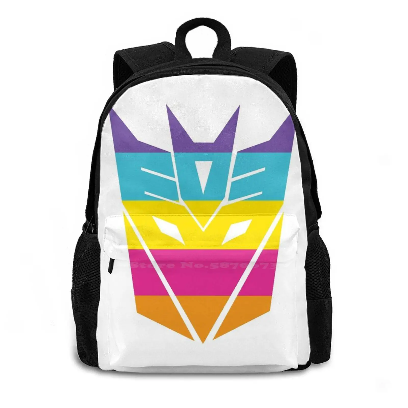 Decepticon Pride [ Non-Binary ] Hot Sale Schoolbag Backpack Fashion Bags Decepticons Pride Sexuality Nonbinary Gender Identity