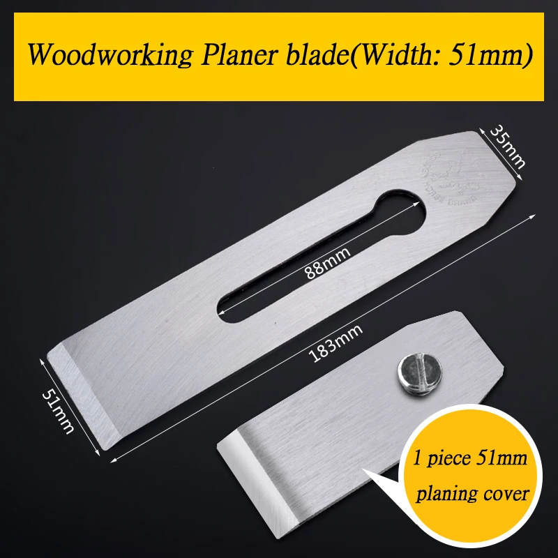 38 44 51mm Hand Planer Blade And Plane Iron. HSS Planer Cutter. 1-1/2