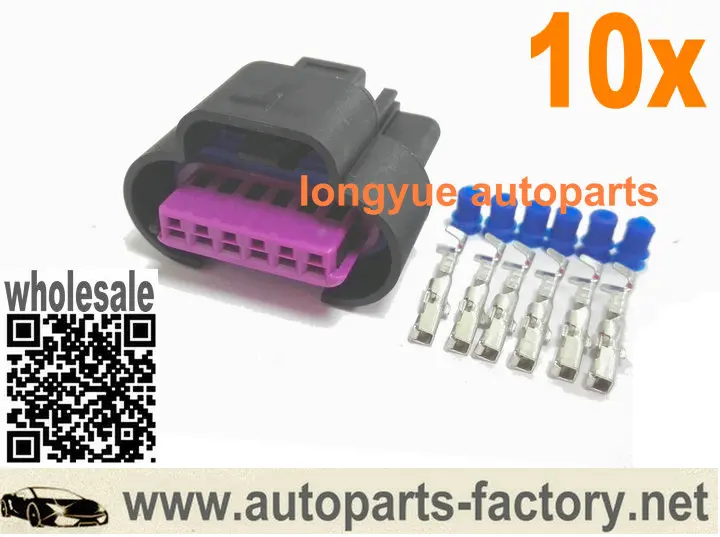 

10set/lot 6pin Connector For TPS APPS Throttle Position Sensor for Dodge Ram Cummins for 98-04 Bell Crank