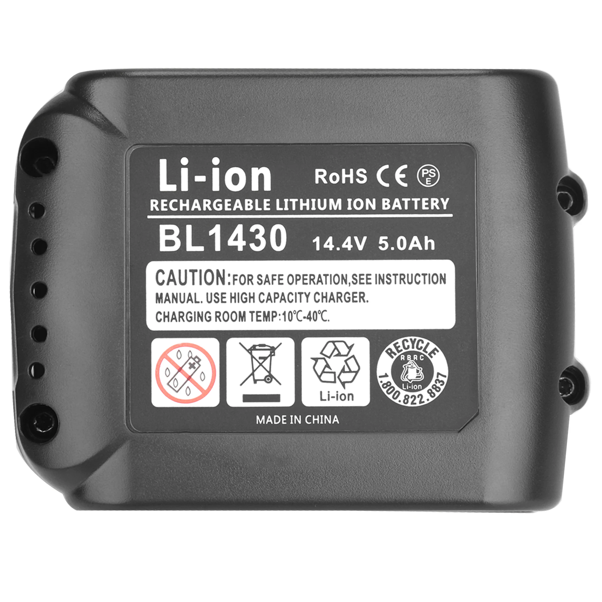 Dla MAKITA BL1430 14.4V 5.0Ah akumulator litowo-jonowy BL1415 194066-1 194065-3 194559-8 MAK1430Li MET1821