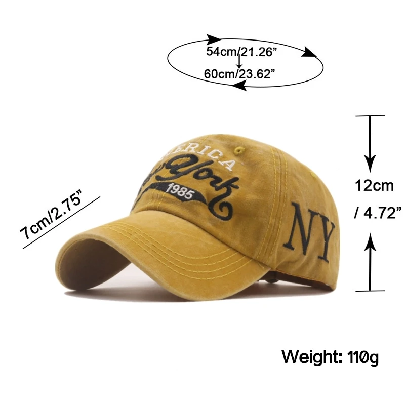 New Washed Cotton Baseball Cap fishing Snapback Hat For Men Women Dad Hat Embroidery Casual Cap Casquette Hip Hop Cap