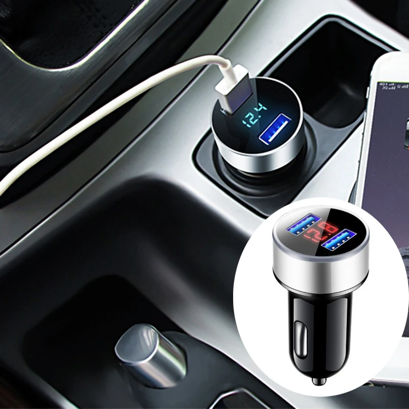 Universal Dual Port USB Car Charger for Skoda Octavia Fabia Rapid Superb Yeti Roomster