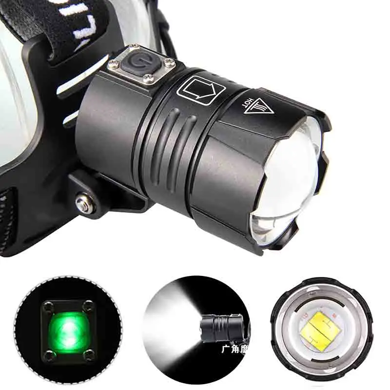 Imagem -02 - Poderoso Farol Led Zoomable Usb Recarregável Tocha de Cabeça Impermeável Camping Pesca Lanterna Xhp70.2 5000lm