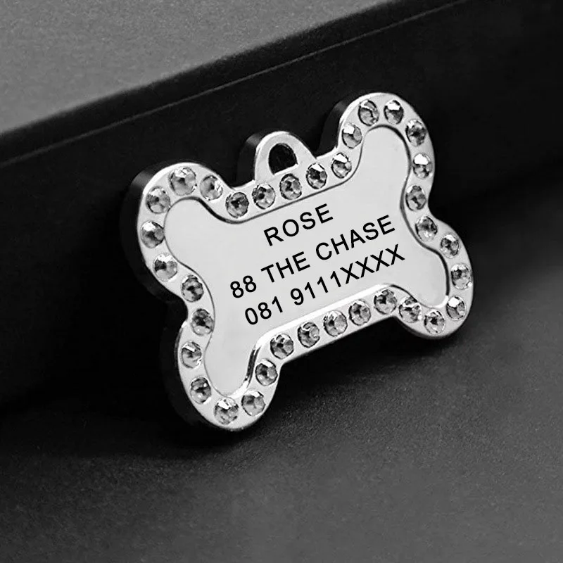 Personalized Pet ID Tags Engraved Pet Name Number Address Cat Dog Collar Pet Pendant Puppy Cat Necklace Charm Collar Accessories