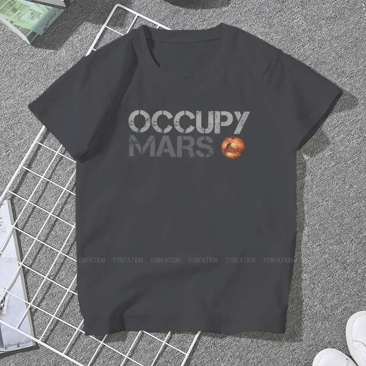 Occupy Classic Cute Girls Women T-Shirt Mars 2020 Space Explorers 5XL Blusas Harajuku Casual Short Sleeve Vintage Oversized Tops