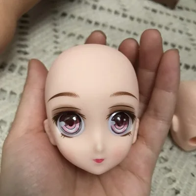 Cabeza de muñeca de Anime para práctica de maquillaje, accesorios para muñecas BJD 1/4 1/6, 30cm/36cm/42cm, 1 pieza