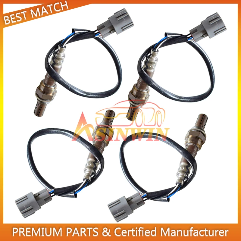 

4pcs New Front Rear Oxygen O2 Lambda Sensor Complete 89465-42090 89467-42010 Fit For Toyota Rav4 2001 2002 2003 Lexus