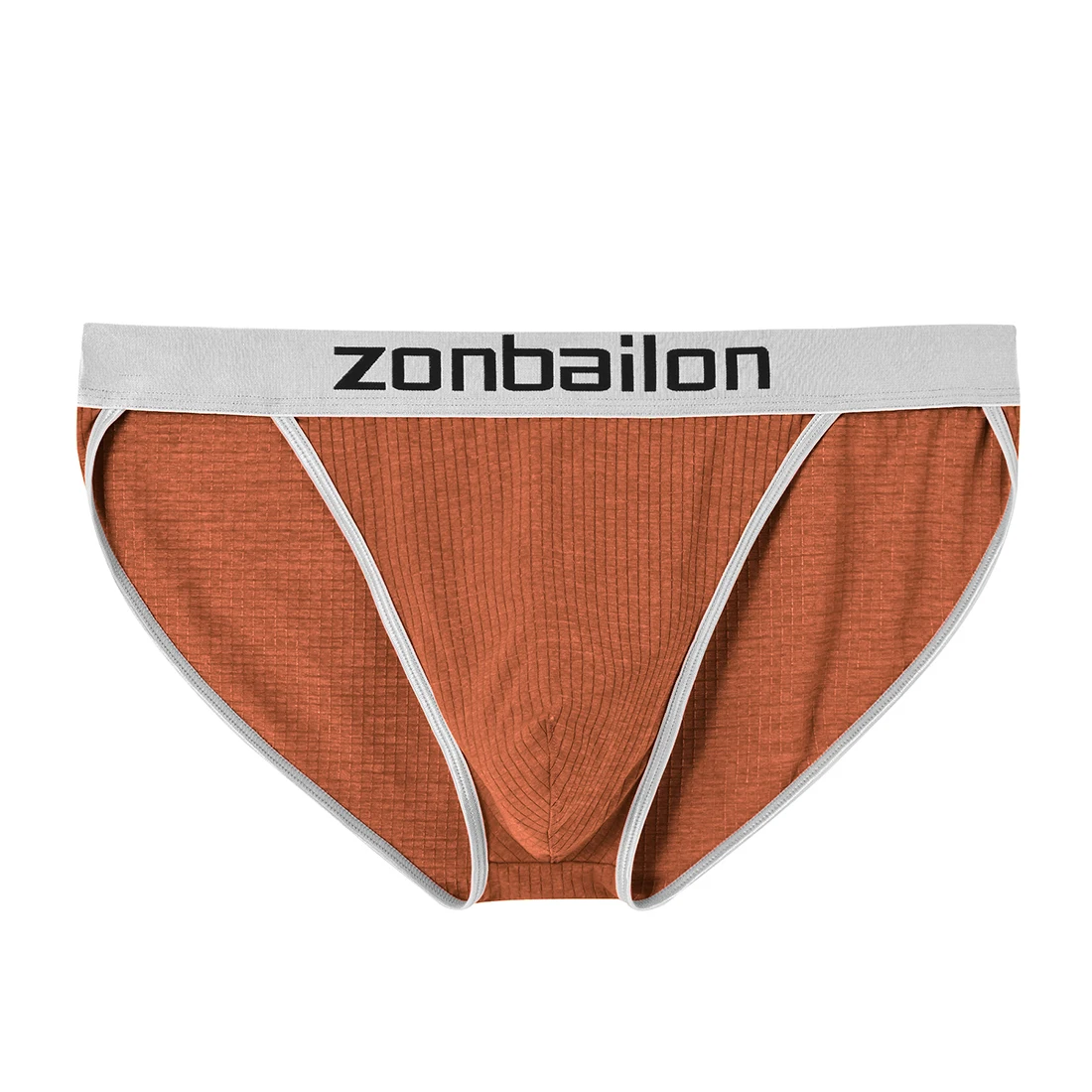 Zonbailonブランドバルジポーチセクシーなメンズブリーフの下着u凸デザインbreathbaleショーツサイズM-2XL