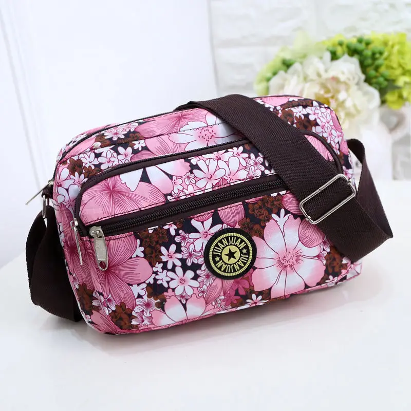 Waterproof Nylon Print Messenger Women Crossbody Bags For Daily Life Shopping Bag Nylon Female Shoulder Bag Designer Handbags