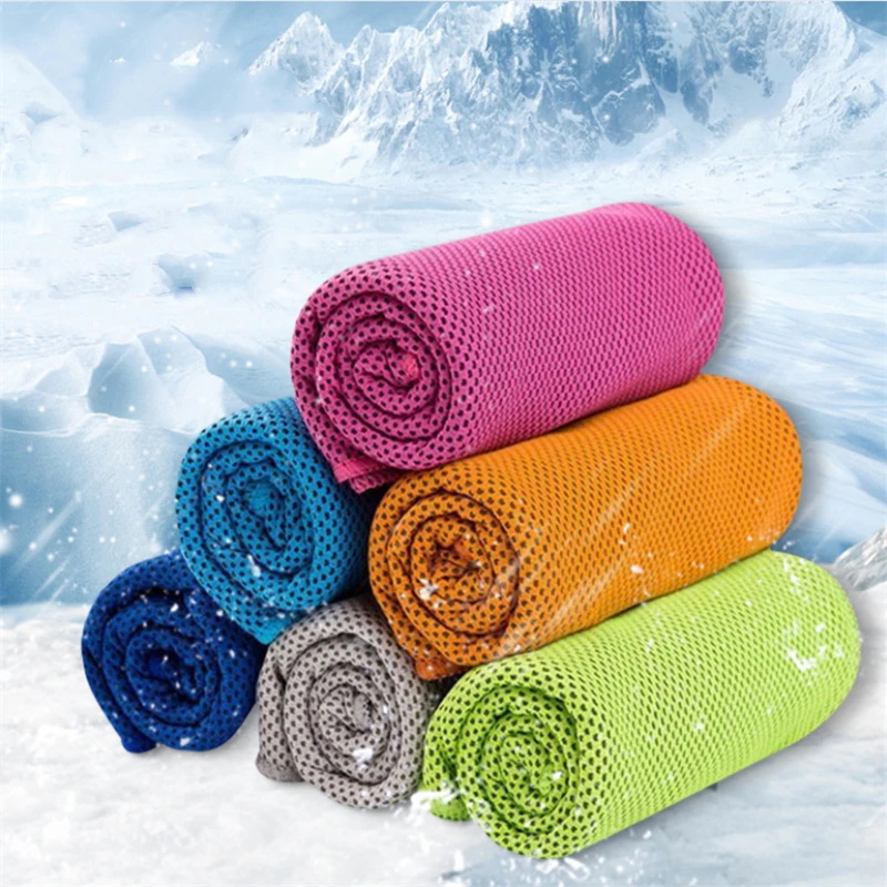 Sports Quick-Drying Cooling Towel Swimming Gym Travel Cycling Summer Cold Feeling Sport Towels To Take Carry 30*100cm