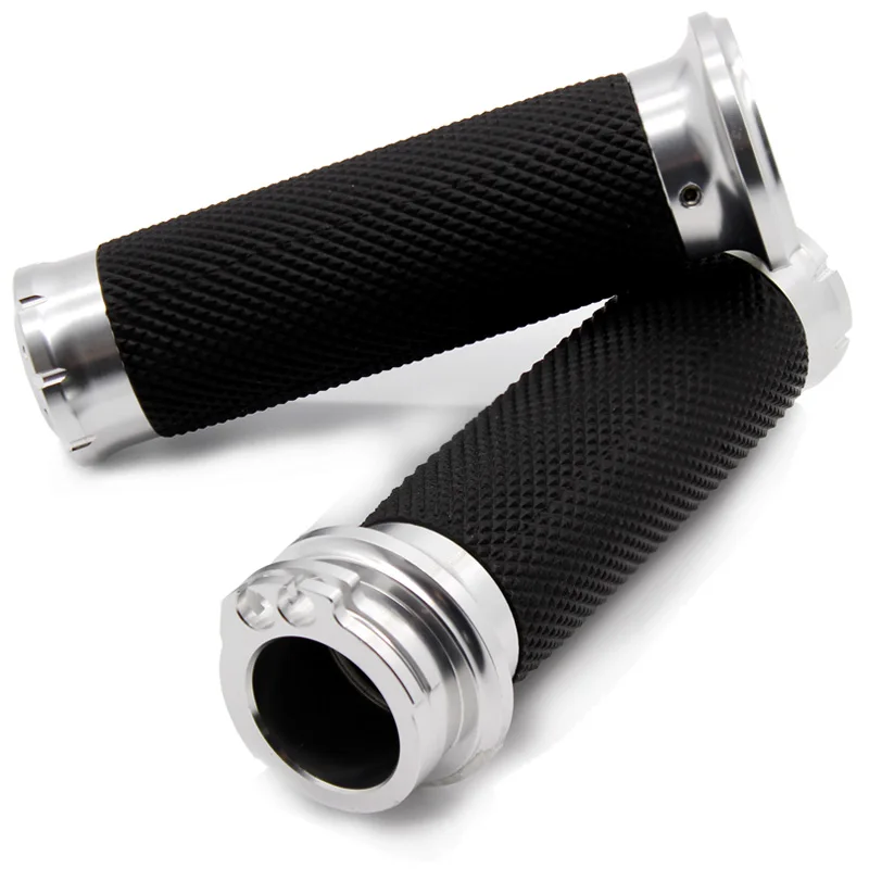 RSD 25MM Motorcycle Handle CNC Grips For Harley Sportster XL 1200 Cruiser Bobber Chopper Custom Handlebar