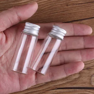 Alüminyum Kapaklı Cam şişeler, Küçük, Mini Şişeler, Camdan, 9 Boyutta, 5ml, 6ml, 7ml, 10ml, 14ml, 18ml, 20ml, 25ml, 30ml, 10 parçadan oluşan bir koleksiyon mini viski şişelerinin en büyük satışlarından 12'si - cam - №3