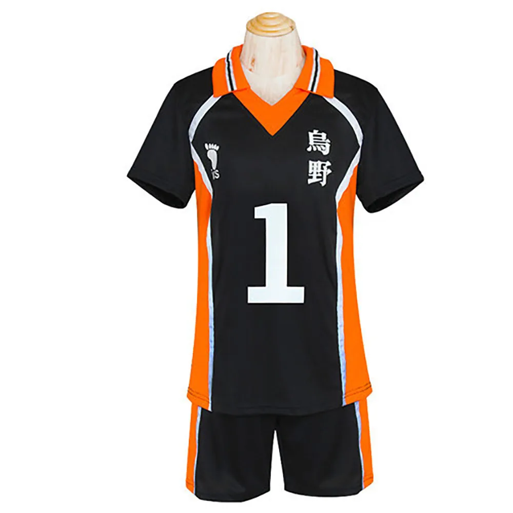 Haikyuu!! Haikyuu t-shirt Shorts Hinata Shoyo Costume Cosplay Karasuno Sportswear High School Uniform Jersey Christmas Party