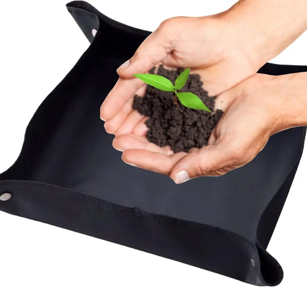 Plant Repotting Mat Folding Waterproof Transplanting Mats Potted Planting Tools Garden Kneelers Work Cloth Transplanting Tool