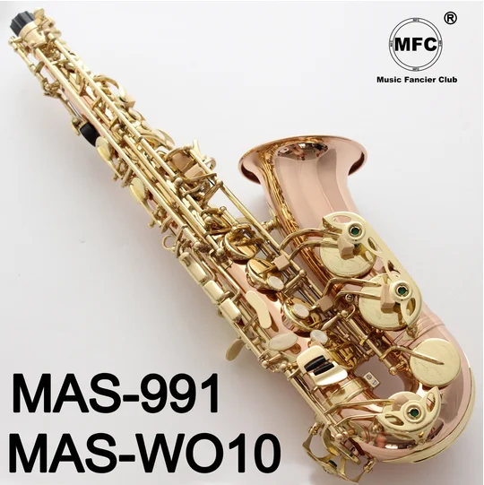 

Music Fancier Club Alto Saxophone MAS-WO10 MAS-991 Phosphor Bronze Copper Gold Keys Sax Alto Mouthpiece Ligature Reeds Neck