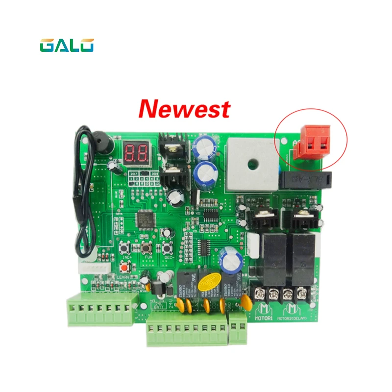 GALO DC24V Swing Gate Control Board Connect Back Up Battery Or Solar System With Remote Control Amount Optional