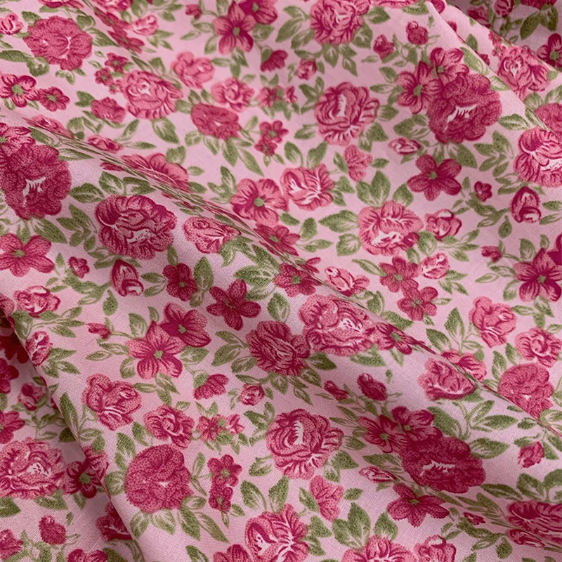 High-Grade Cotton Small Flower Fabric Summer Printed Cloth Clothing