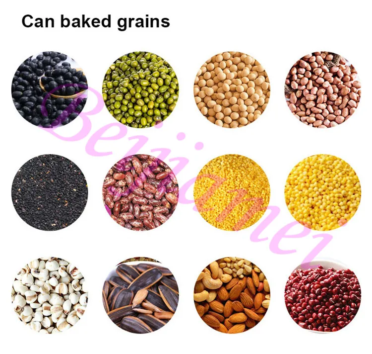 Electric Coffee Beans Roaster Machine Commercial Grains Nut Roasting Baker Peanut Sesame Baking Machines