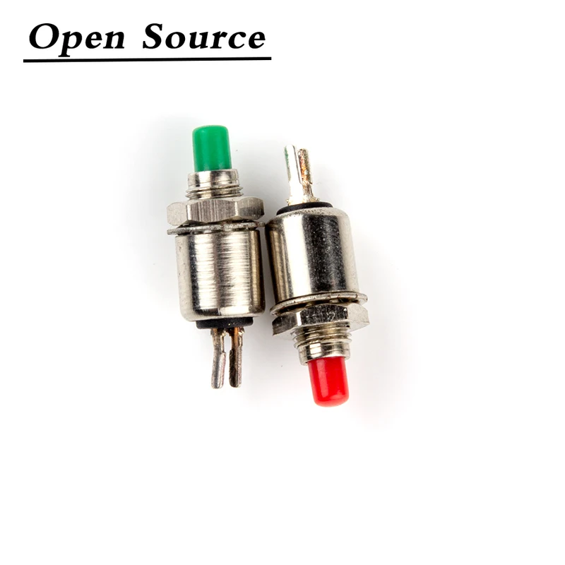 10Pcs 5mm Self-reset/Momentary Micro Push Button Switch DS-402 0.5A Red Green Black