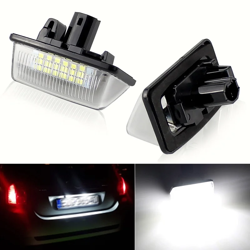 

2X Car LED CANBUS No Error License Plate Lights for Toyota Crown(2003~2009) Number Plate lamps bulb Automotive accessories