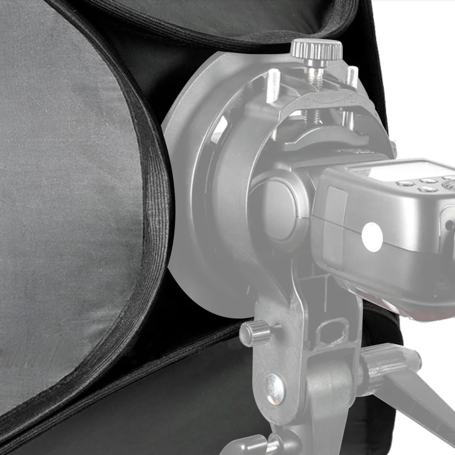 Godox 40x40 سنتيمتر 50x50 سنتيمتر 60x60 سنتيمتر 80x80 سنتيمتر طوي سوفت بوكس Speedlite فلاش سوفت بوكس ل S-نوع قوس صالح بونز Elinchrom جبل