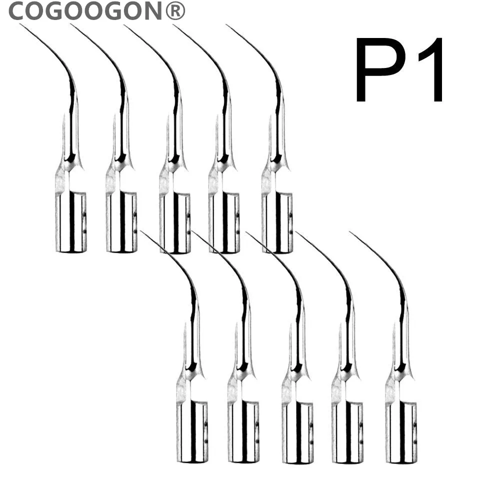10 sztuk P1 Dental ultradźwiękowy skaler końcówki do skalowania rękojeść pasuje do EMS Woodpecker UDS