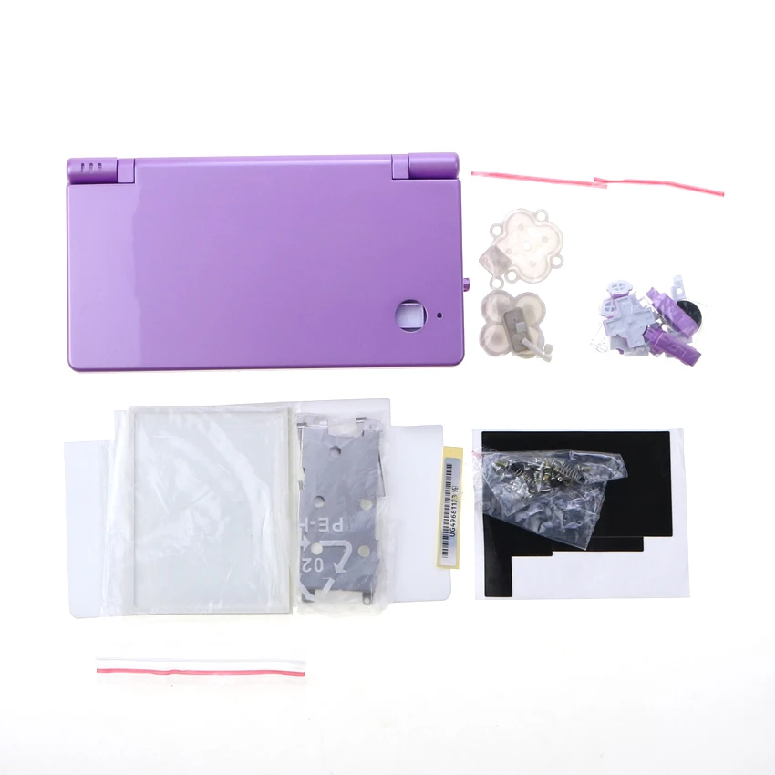 1 set FOR  DSI NDSI plastic color cover shell replacement parts shell console with button kit 15 colors