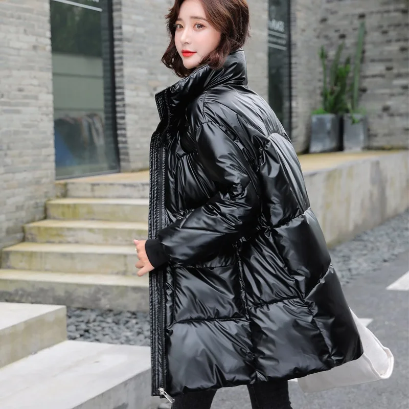 UHYTGF Womens winter jacket parka women Loose size winter coat down jacket women Down parka female parka winter jacket woman 848