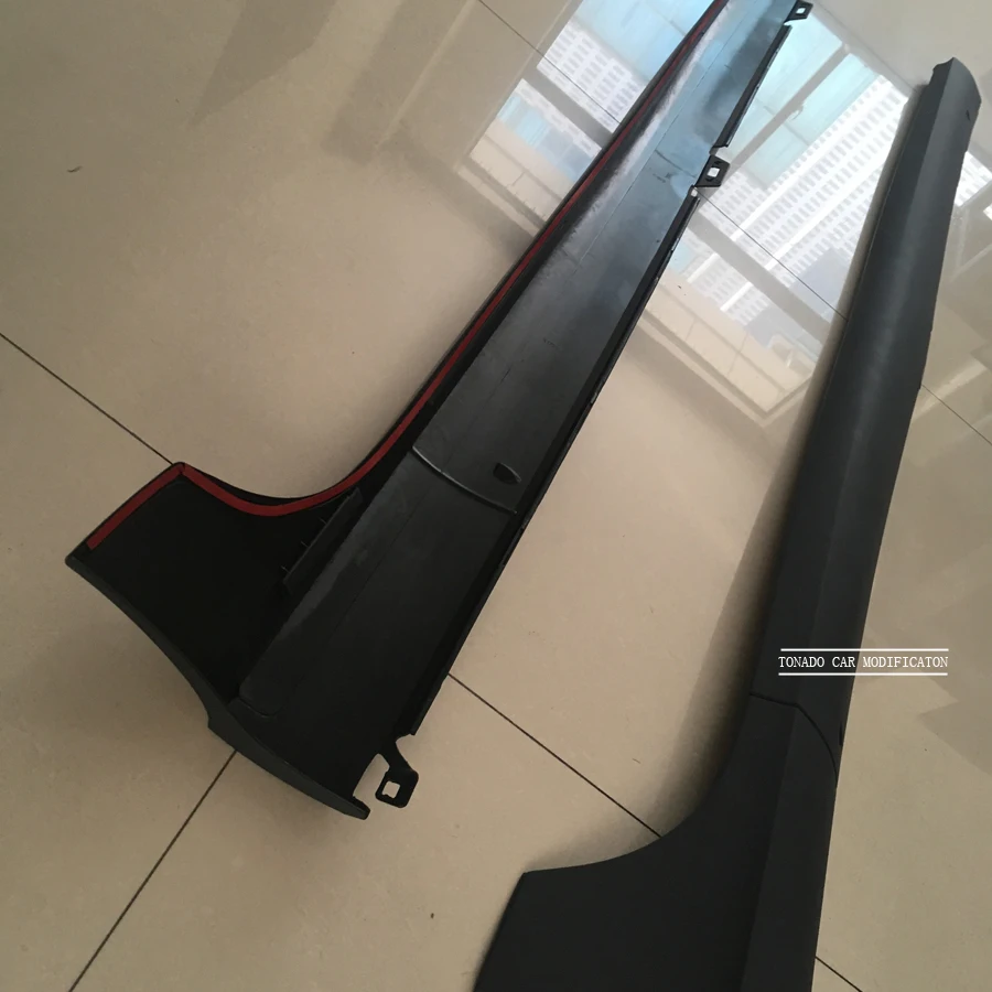 GOLFLIATH R32 styling PP unpainted car side skirt bodykit apron for VW golf MK5 2005-2009