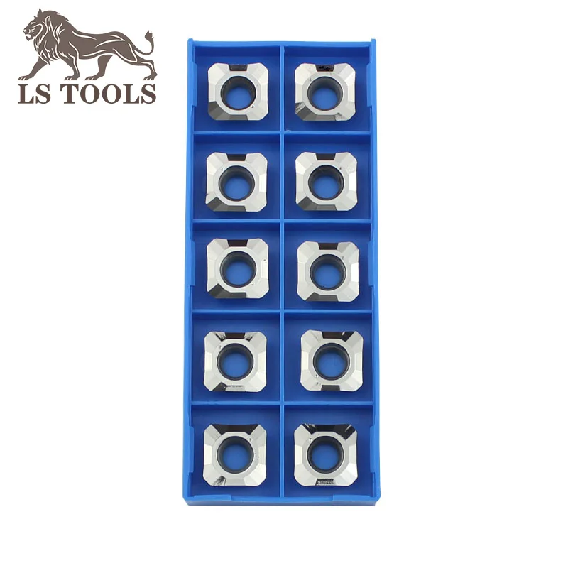 LS TOOLS-fresas de carburo de aluminio para carpintería, insertos de pulido 1204 para carpintería, cobre, seht1204afn X83