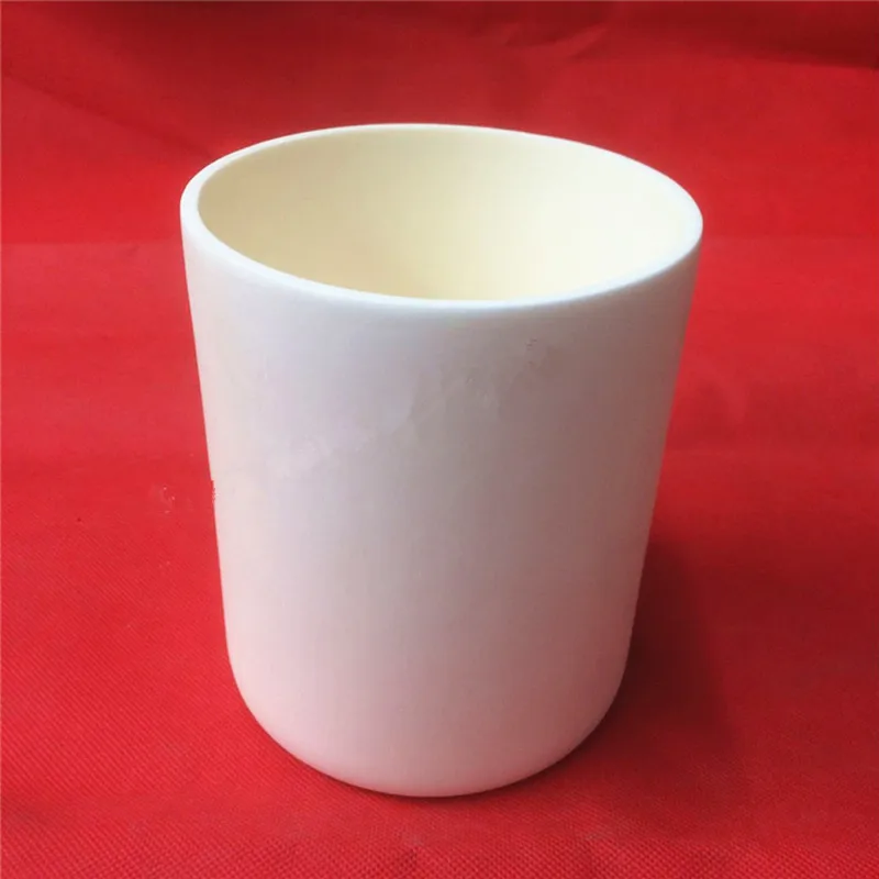 Alumina Cylindrical  al2o3 corundum crucible/1500ml/125x150mm/Al2O3 ceramic crucible