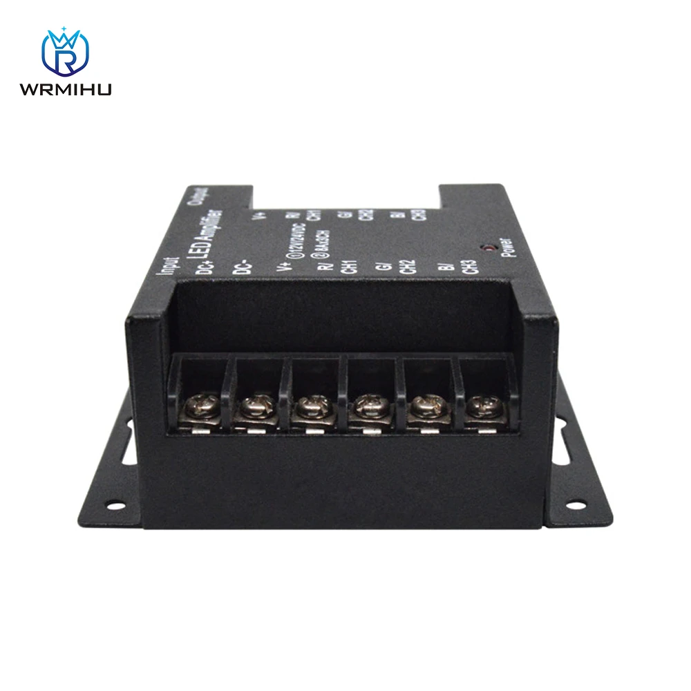 Ijzer Shell Led Rgb Versterker DC12-24V 8Ax3CH Uitgang Voor Rgb Kleurrijke Light Strip Power Repeater Console Controller