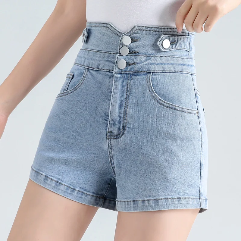 2021 new summer women's slim wide-leg shorts