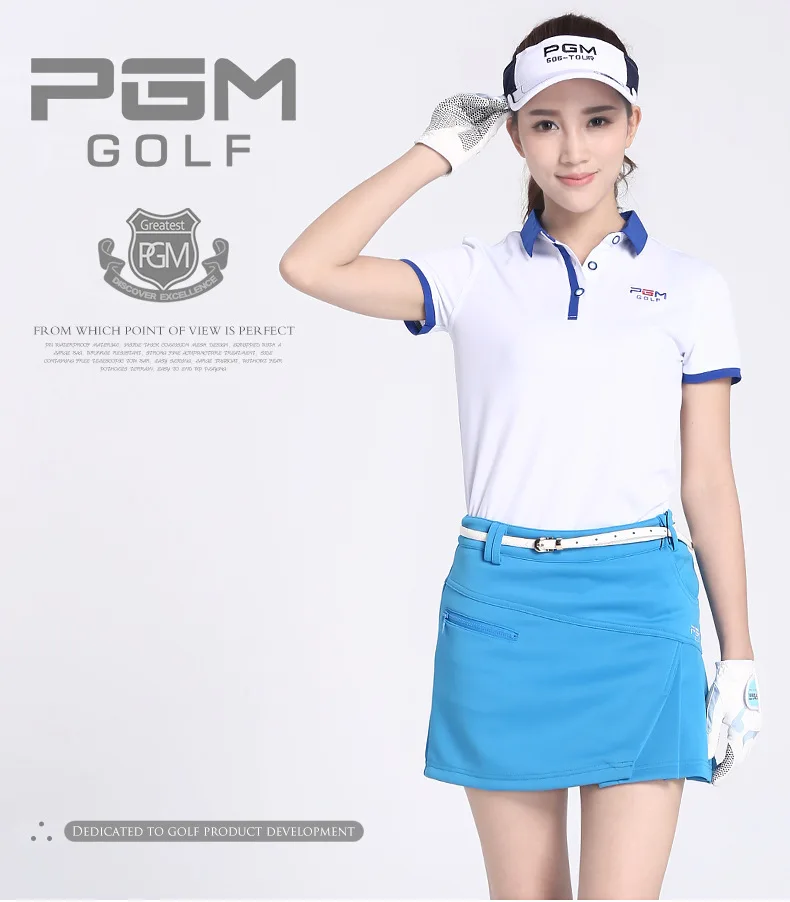 PGM Golf Skirt Women Badminton Table Tennis Short Skirts High Waist Pleated Sport Wear Short Skirt Golf Clothing