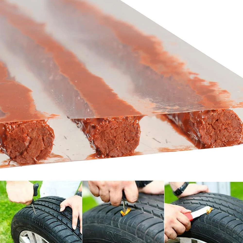 50 pcs Tubeless tire repair harness, tire repair strips, tire puncture, tire repair, rubber strips