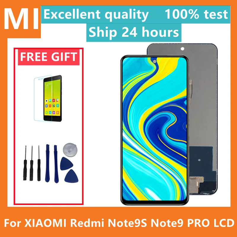 Tested  Lcd Display For Xiaomi Redmi Note9s / Note9 Pro LCD Display Touch Screen Digitizer Assesmbly For Redmi Note 9 Pro Lcd