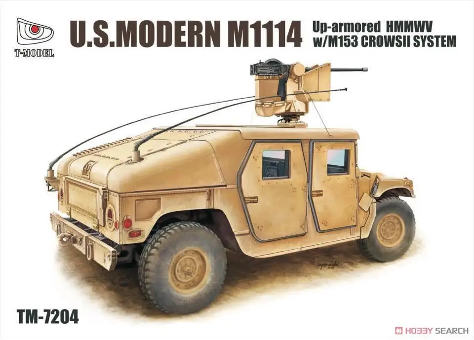 

T-модель TM7204 масштаб 1:72, U.S.HMMWV M1114w/M153 CrowsII, сборная пластиковая модель