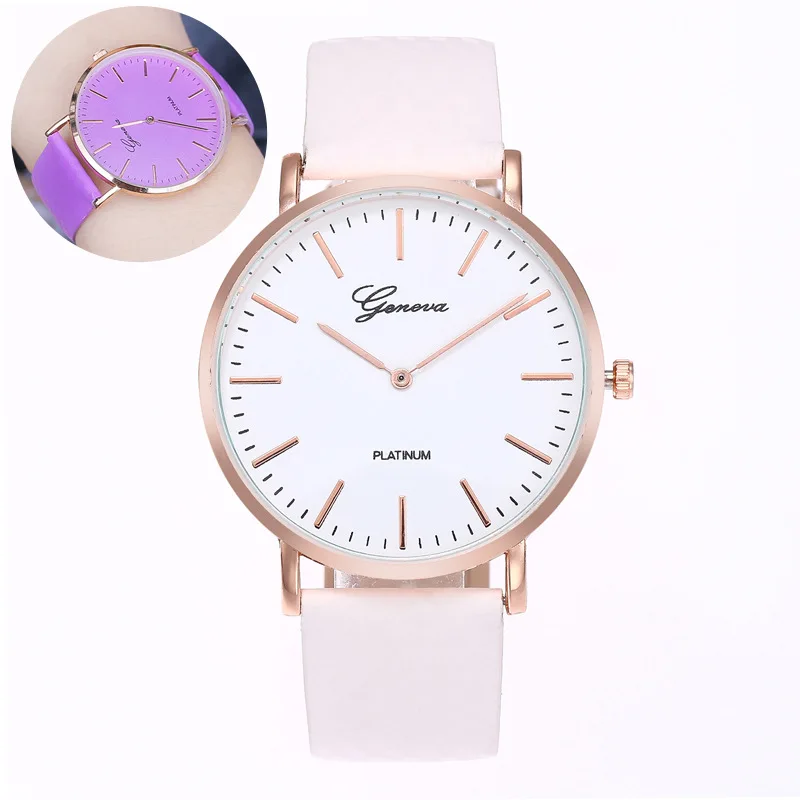 New Fashion Simple Style Temperature Change Color Women Watch Sun UV Color Change Men Women Quartz Wristwatches Relogio Feminino