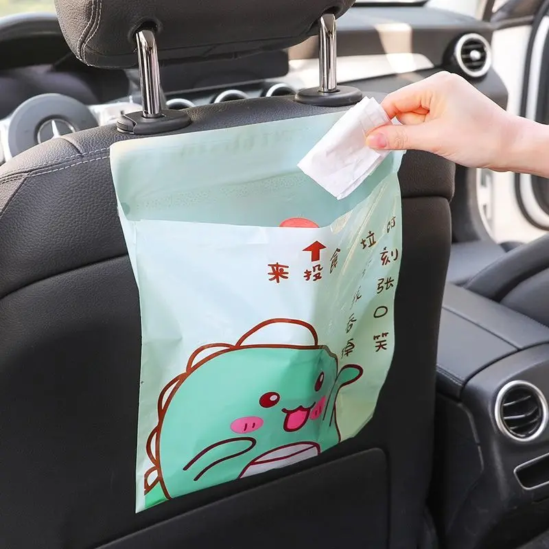 15 Pieces Car Trash Bag Stick-on Trash Can for Car Interior Use Foldable Car Dedicated Multi-function Cleaning Bag Storage