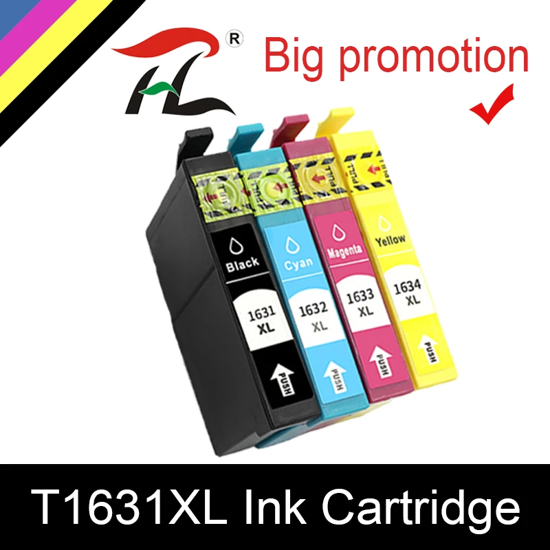 4 Pcs Compatible Epson 16XL T1631 1632 ink cartridge for WF 2650 WF-2630 WF-2660 WF-2750 WF-2760 XP-320 XP-420 XP-424