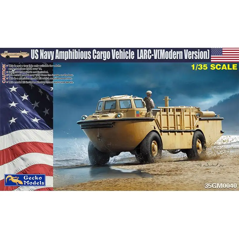 Gecko Models 35GM0040 1/35 US Navy Amphibious Cargo Vehicle LARC-V Modern Version