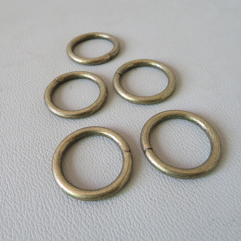 50Pcs/Lot 25mm Metal O Ring Hardware Wheel Circular Ring Buckle Belt Loop For Bag Accessory Pet Dog Collar Harness Sewing Parts