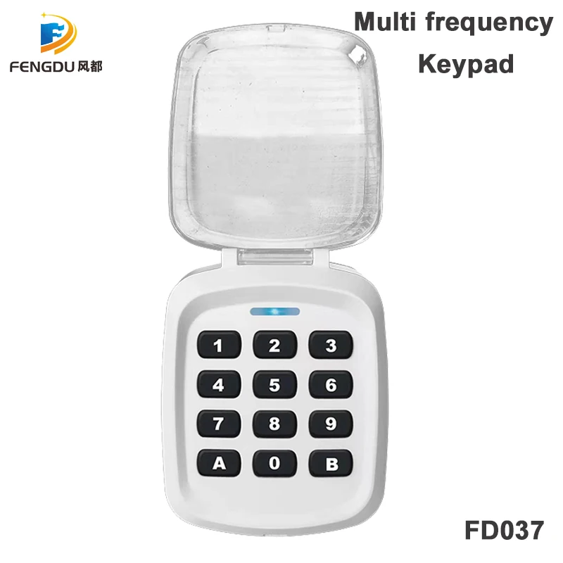 Waterdichte 433Mhz Garagedeur Draadloze Toetsenbord Multi Frequentie Voor Rolling Code Afstandsbediening Duplicator